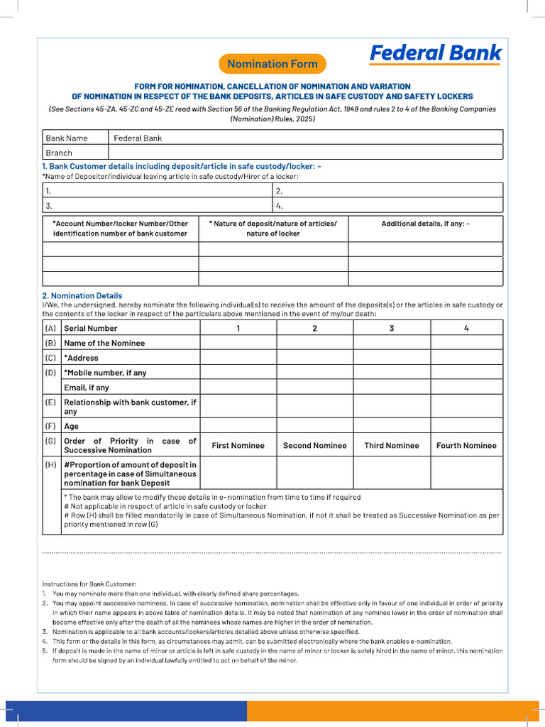 Nomination Form _D685 | PDF