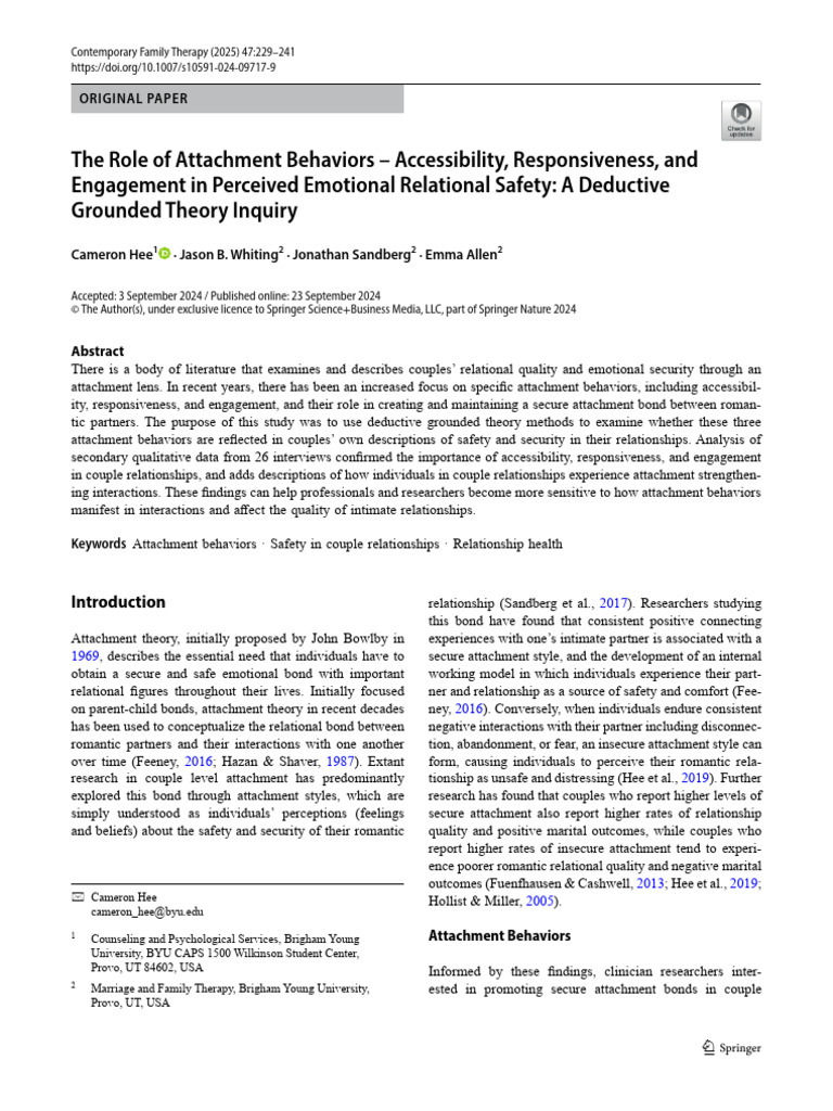 EBSCO-FullText-03 04 2026 | PDF | Attachment Theory | Feeling