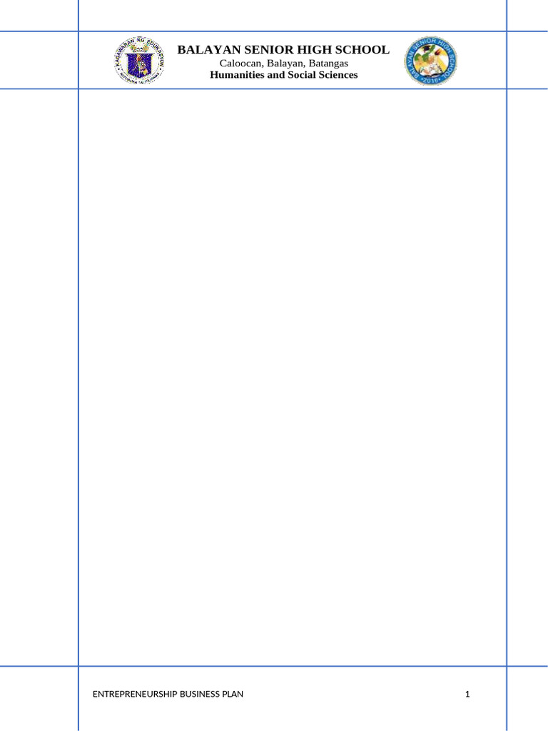 00 Entrep Template | PDF