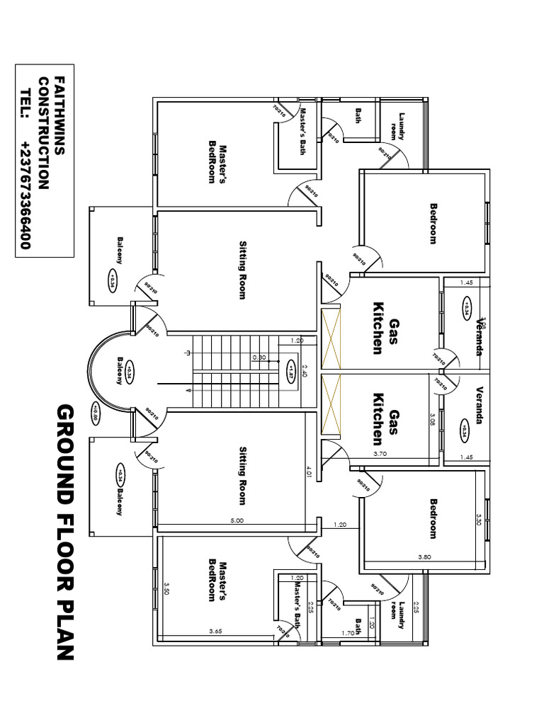 Proposed Ground Floor Plan | PDF | Room | Architectural Design