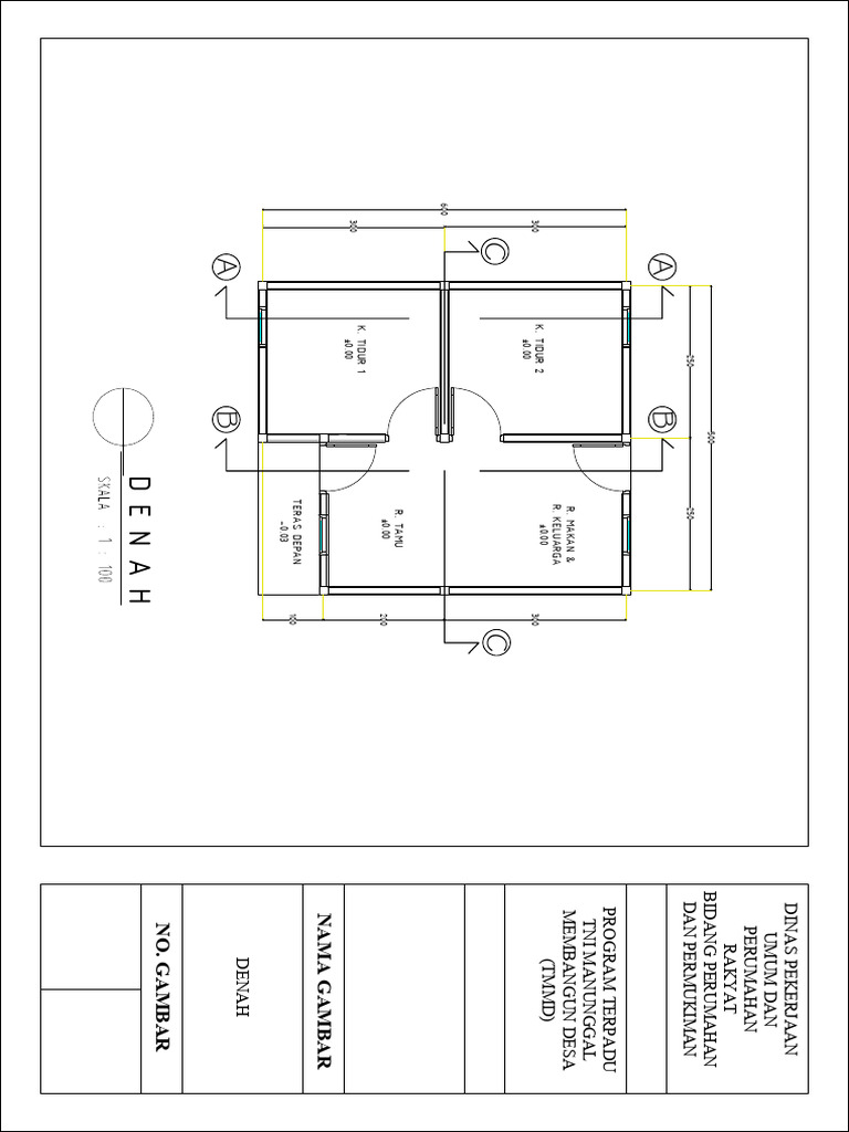 1 Denah - 075148 | PDF