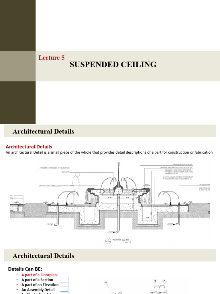 Lec. Ceiling | PDF | Drywall | Ceiling