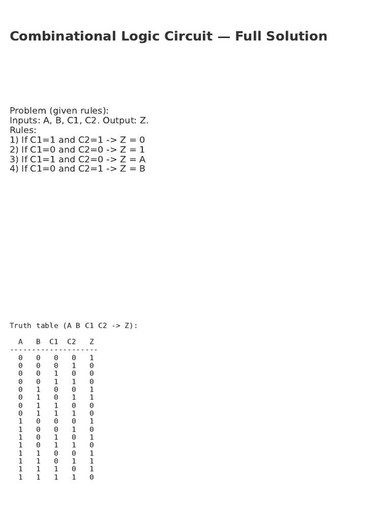 Logic Solution | PDF