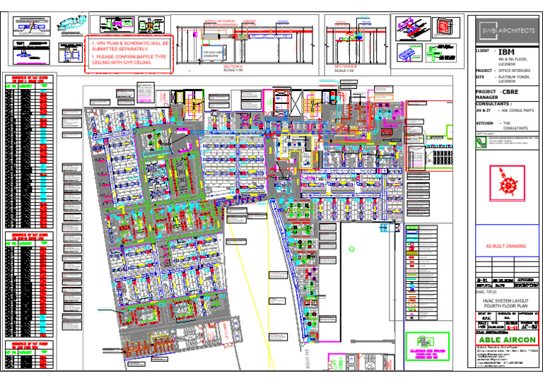 Ibm - Hvac Fourth Floor As Built Drawing 22.11.2025-Hvac | PDF | Duct ...