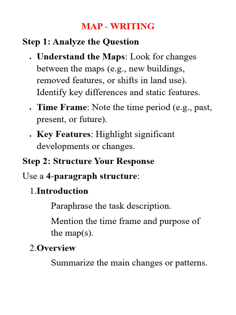 Map - Writing | PDF