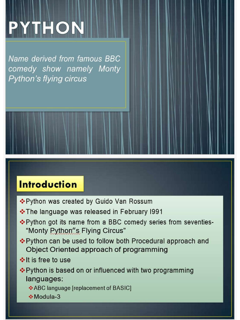 Python Introduction | PDF