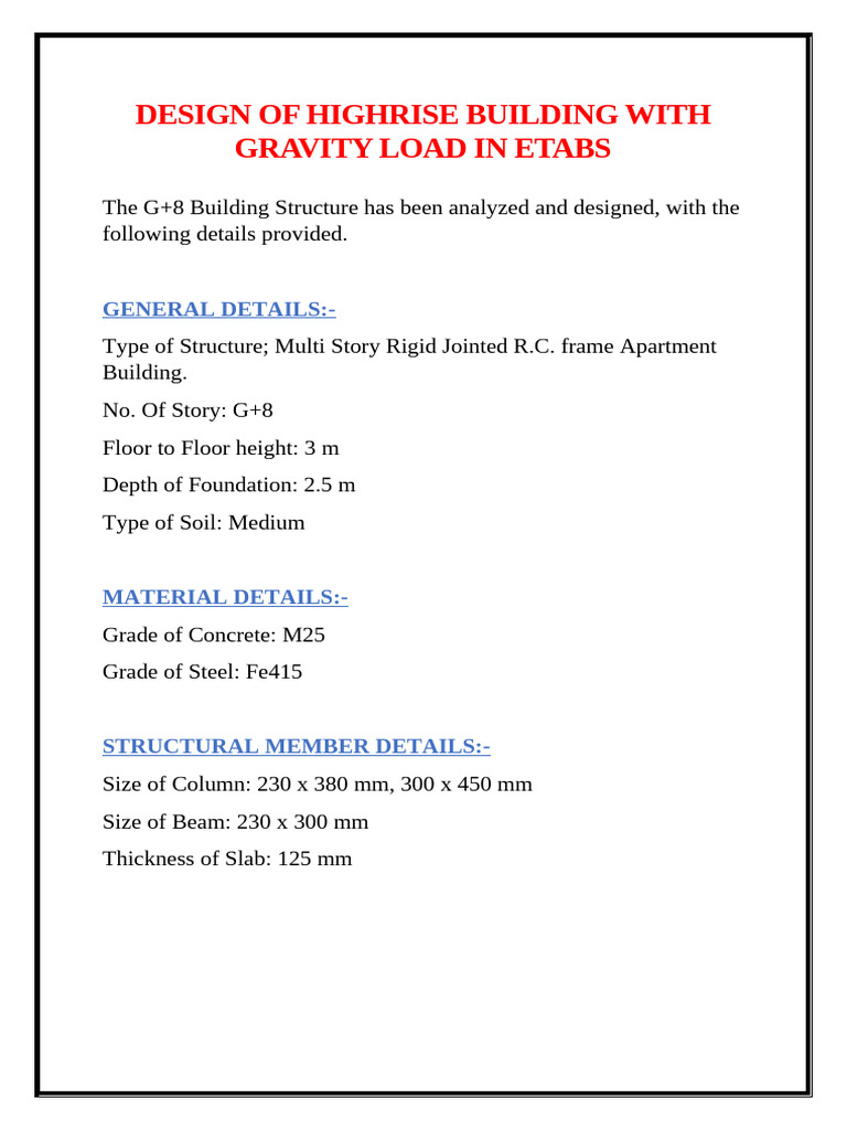 Gravity Load | PDF