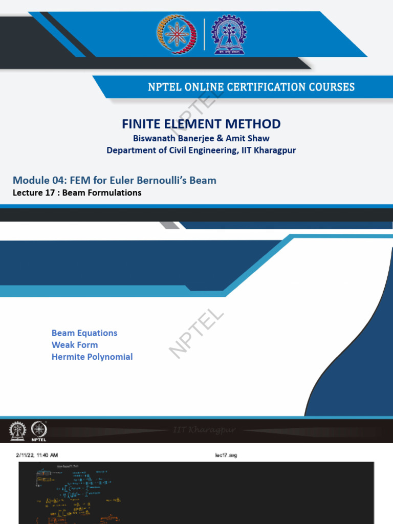 Week 04 Lecture Material | PDF | Finite Element Method | Beam (Structure)