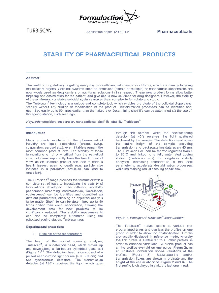 Stability of Pharmaceutical Products | PDF | Suspension (Chemistry ...