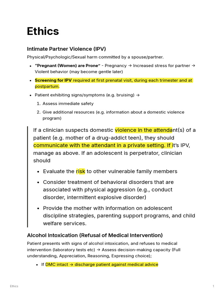 Ethics (UW & Amboss) | PDF | Medicare (United States) | Confidentiality