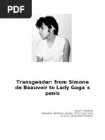 Download Transgender from Simone de Beauvoir to Lady Gagas penis by Sara R Gallardo SN100932246 doc pdf
