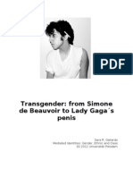 Transgender: From Simone de Beauvoir To Lady Gaga S Penis