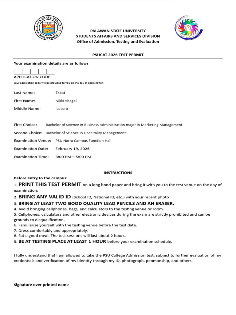 Psucat Permit | PDF
