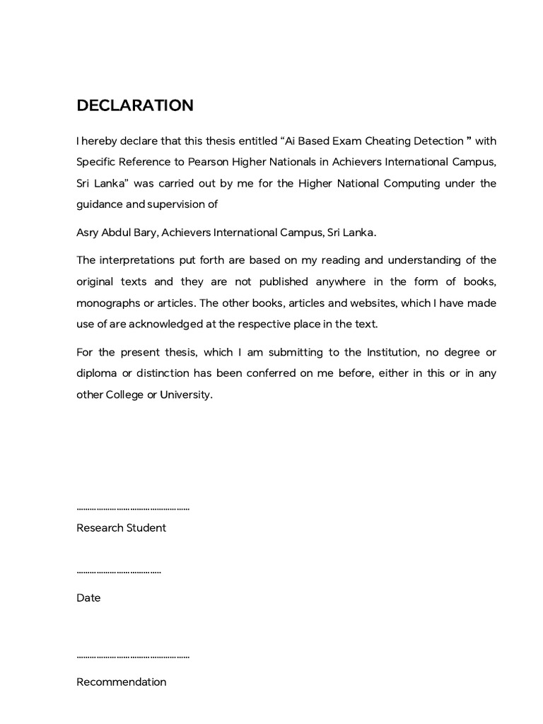 Declaration 2 | PDF