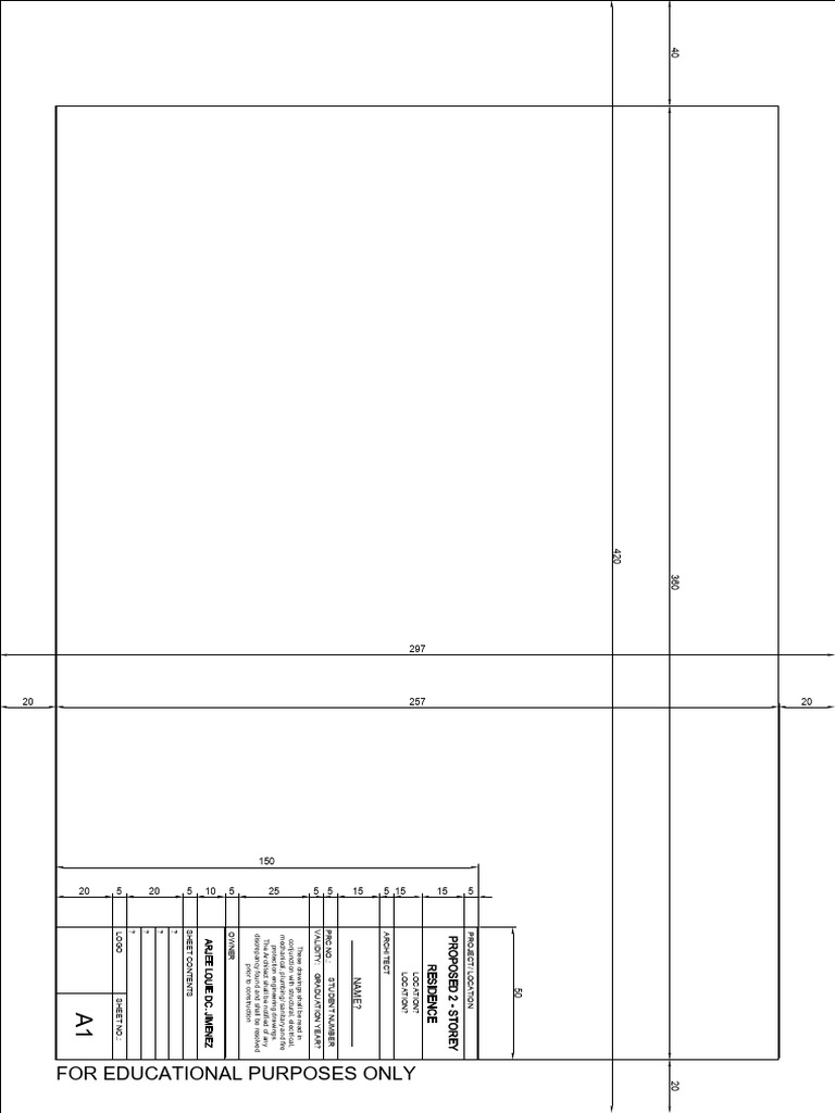 Arbt 4 Title Block A3 | PDF