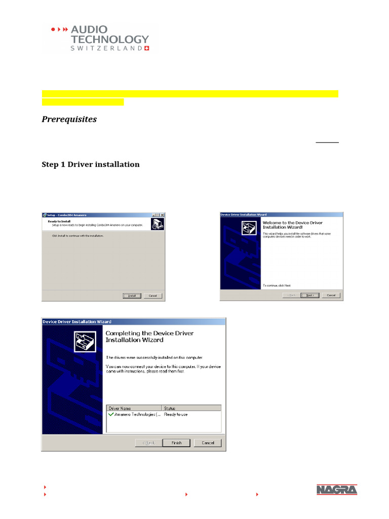 HD DAC USB Driver Installation For PC | PDF