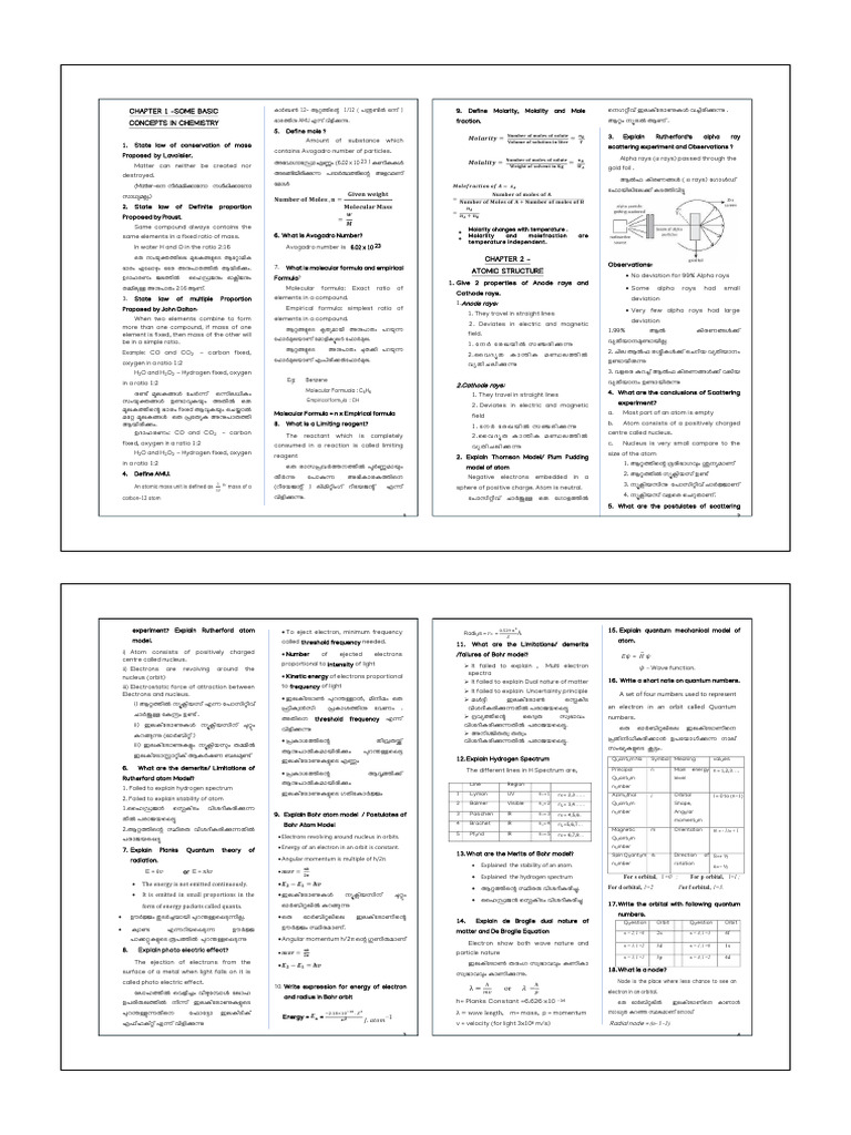 Plus One - Chemistry | PDF