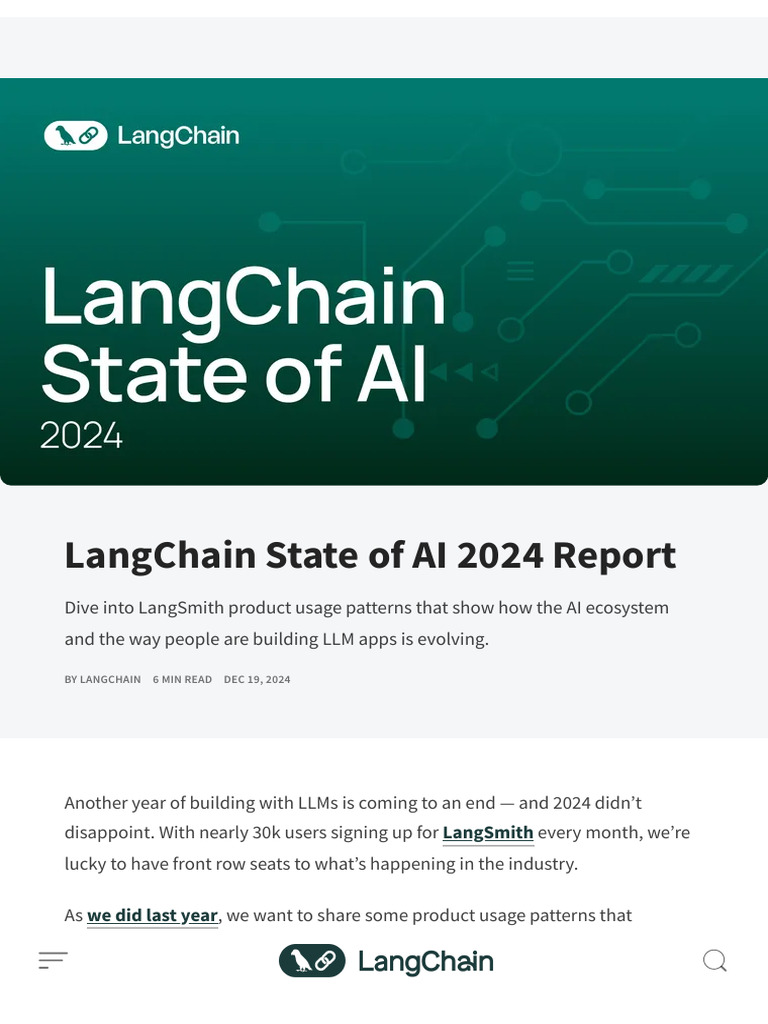 LangChain State of AI 2024 Report | PDF | Artificial Intelligence ...