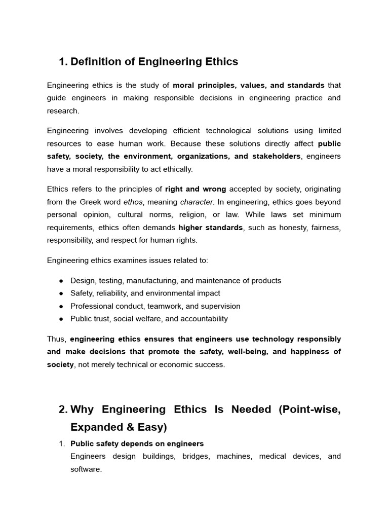 Engineering Ethics Final | PDF | Morality | Harassment