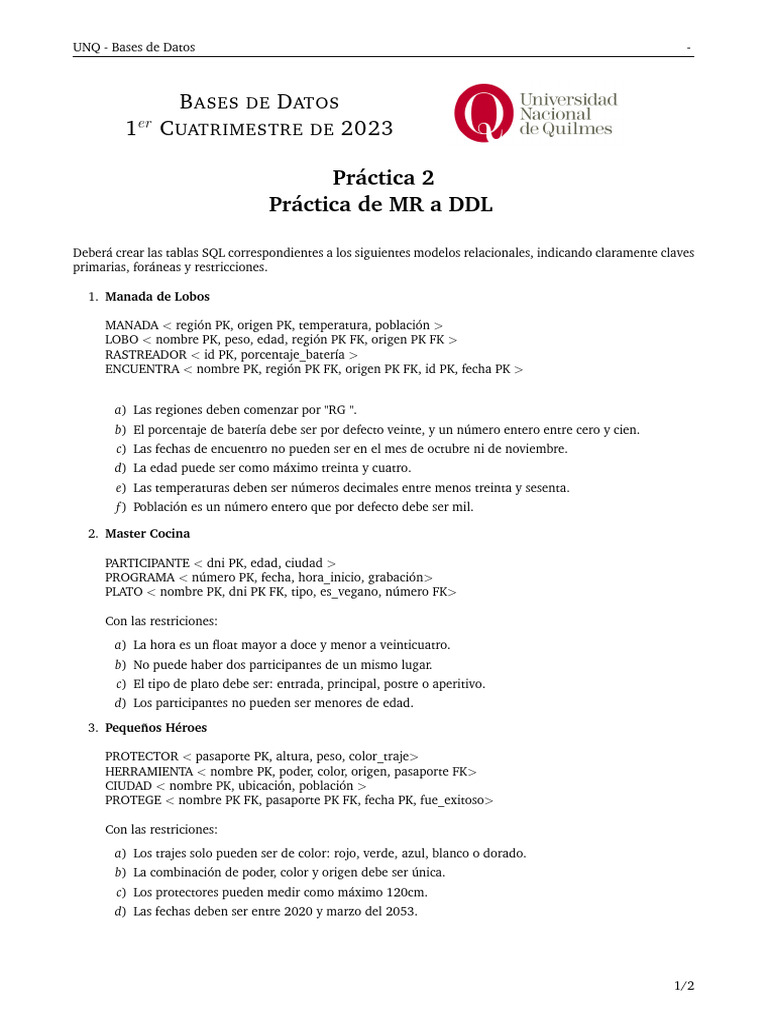 Practica MR SQL | PDF