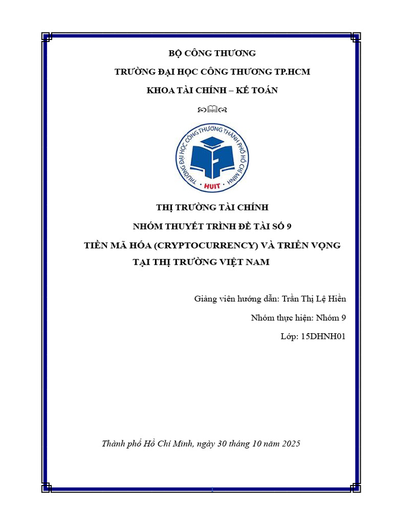 Tieu Luan TTTC - Nhom 9 | PDF