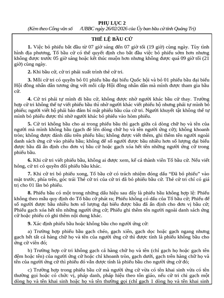 Phu Luc 2 - The Le Bau Cu | PDF