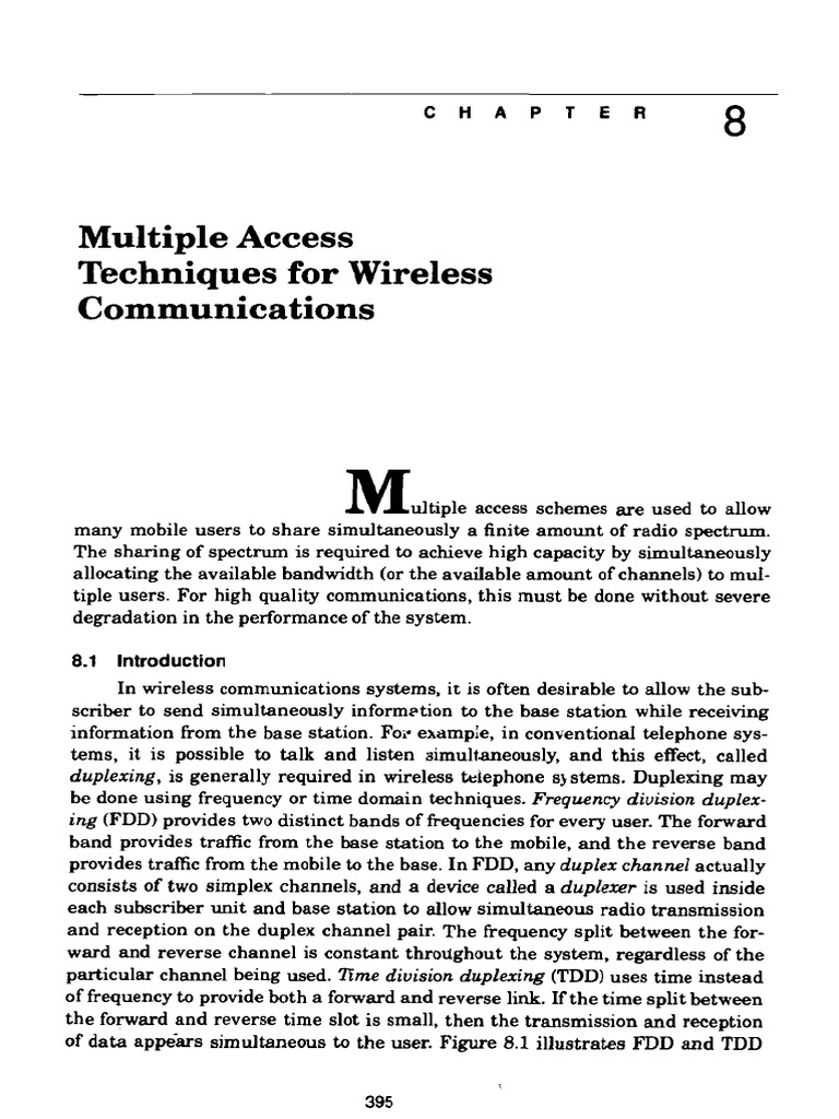 Unit 2 WC Multiple Access | PDF | Channel Access Method | Duplex ...