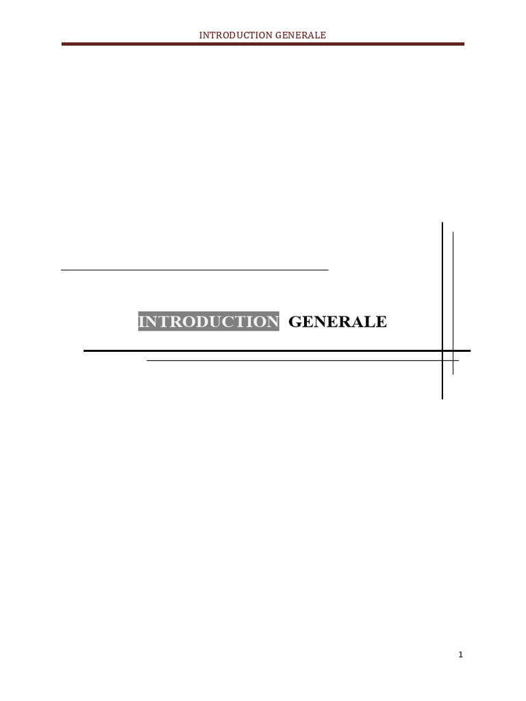 01 Introduction Générale | PDF