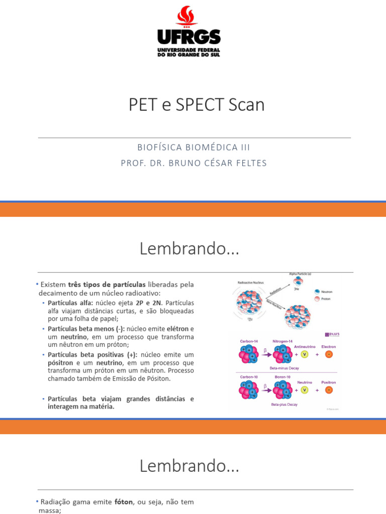 SPECT - e PET-Scan | PDF | Radioatividade | Fóton