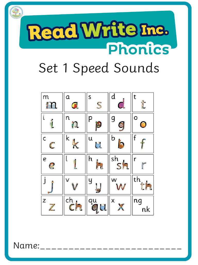 Set 1 Speed Sound Booklet Reception Year 1 Autumn Term | PDF