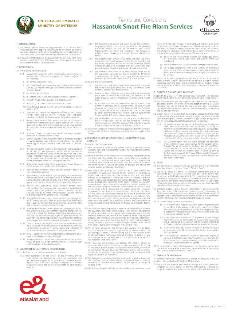 Hassantuk Terms and Conditions en | PDF | Legal Liability | Indemnity