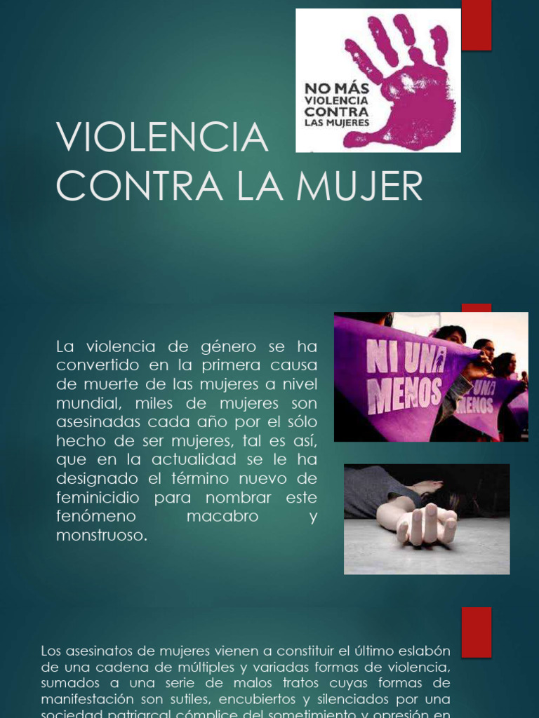 Violencia Contra La Mujer | PDF | La violencia contra las mujeres ...