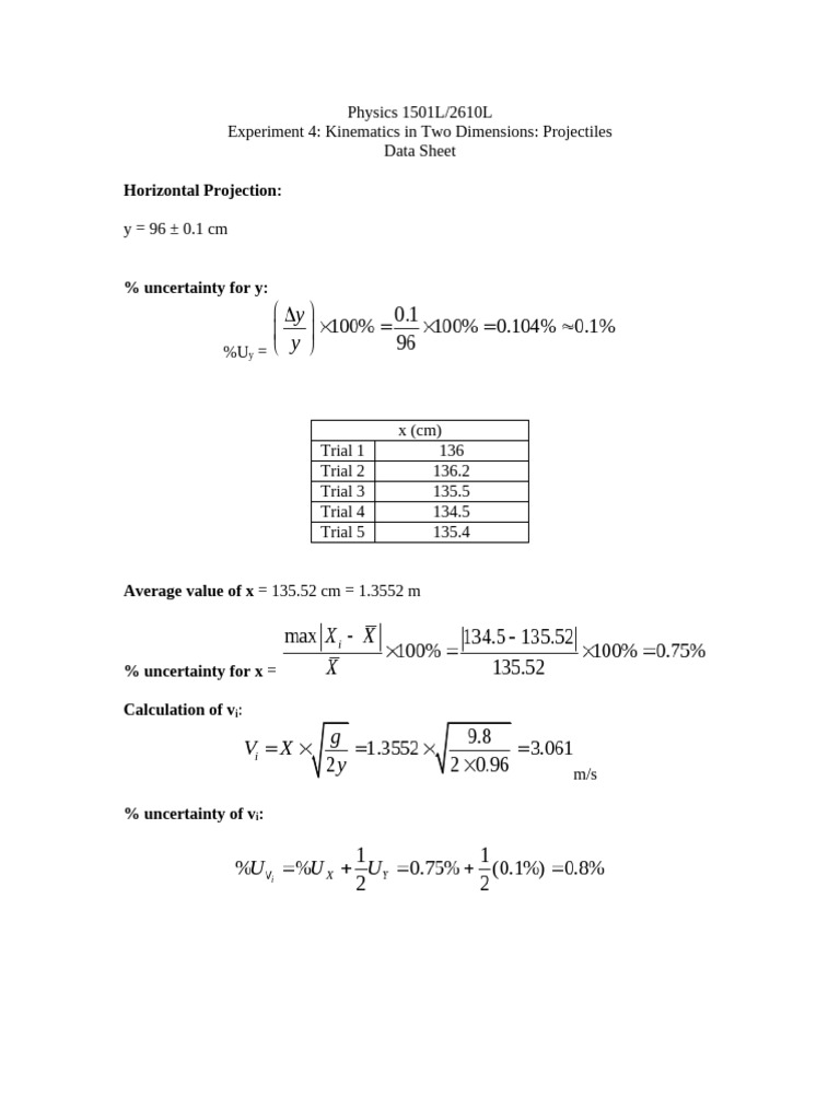 Experiment 4 Physics Lab | PDF | Drag (Physics) | Applied And ...