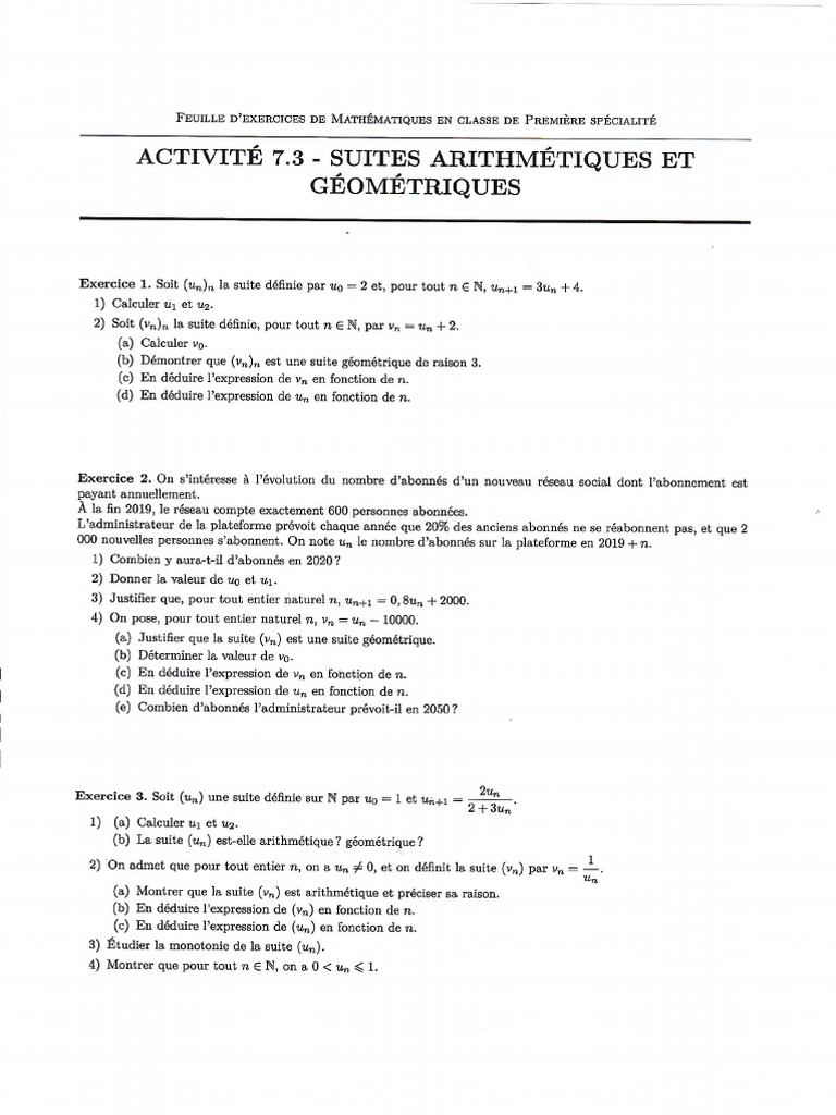exo maths | PDF