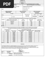 Rajasthan Absentee Statement GA 90 Format | PDF