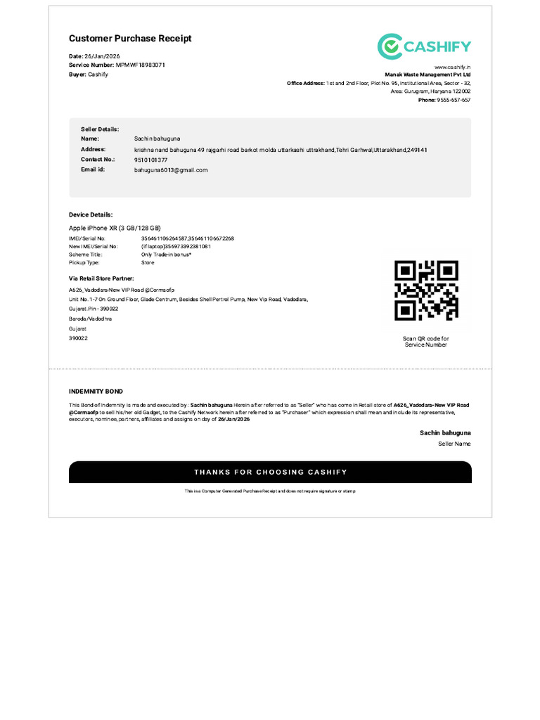 MPMWF18983071-PurchaseReceipt1769519430585 | PDF | Information ...