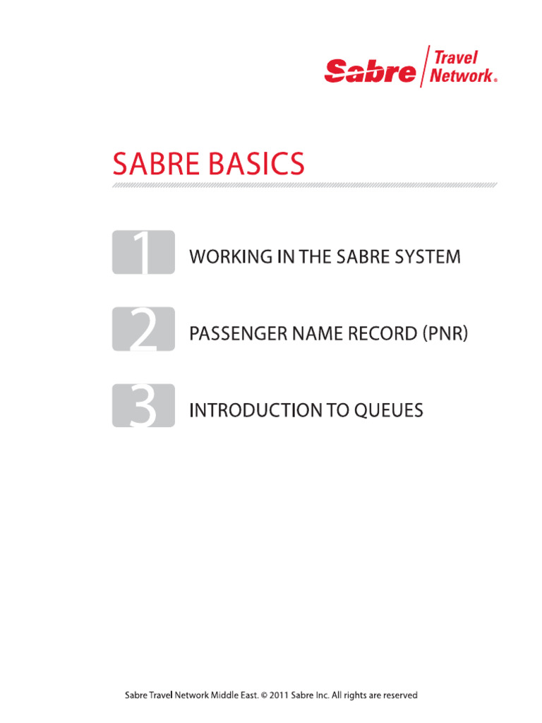 Sabre Basics | PDF