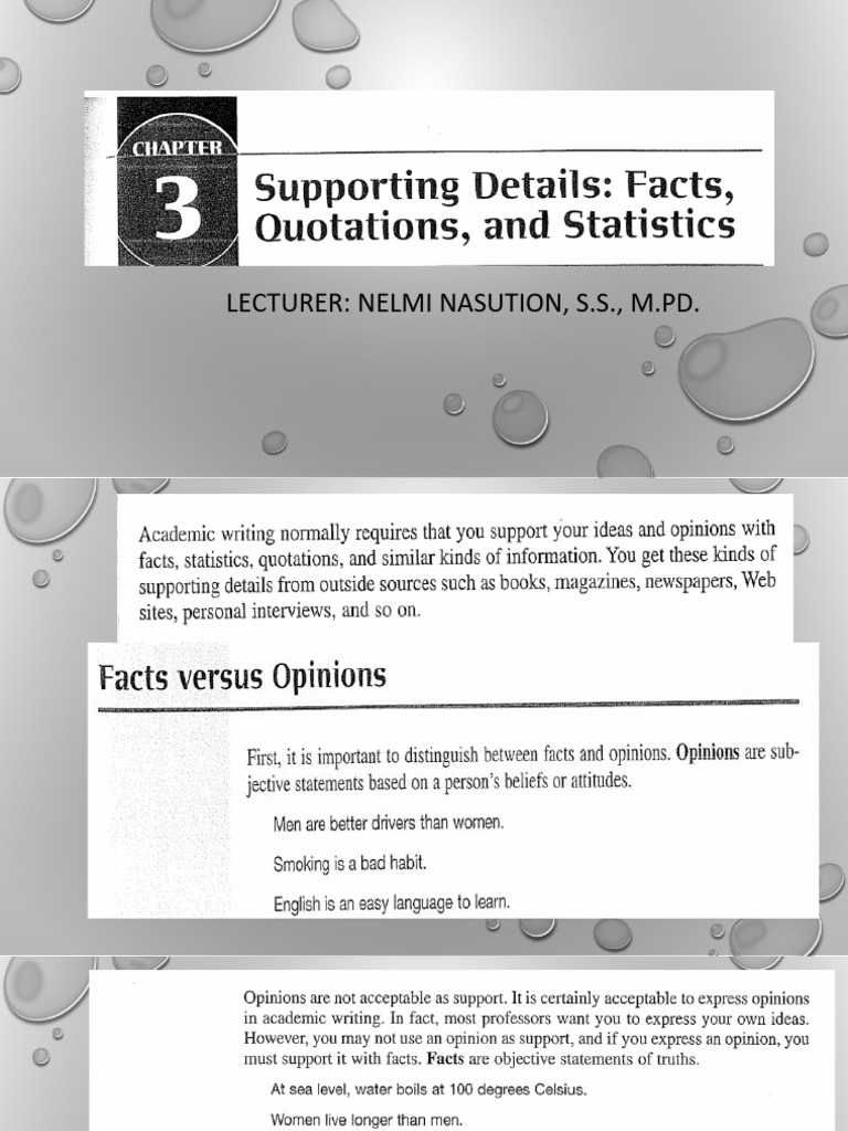 Writing 4 Supporting Details | PDF