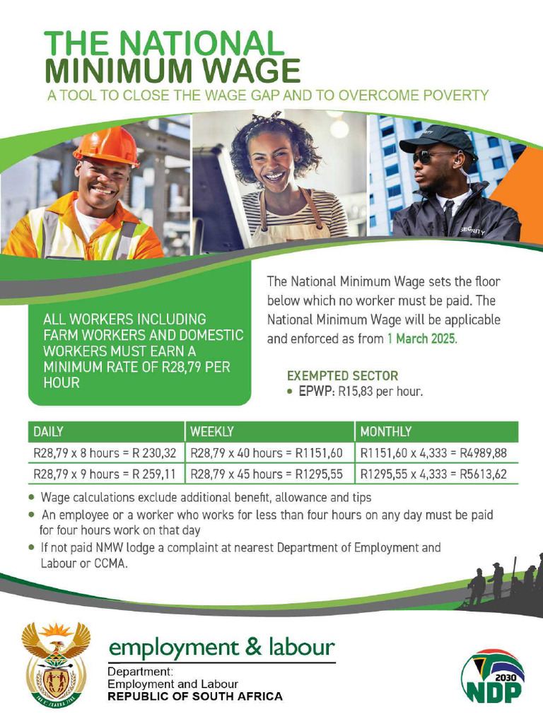 National Minimum Wage Flyer 2025 | PDF