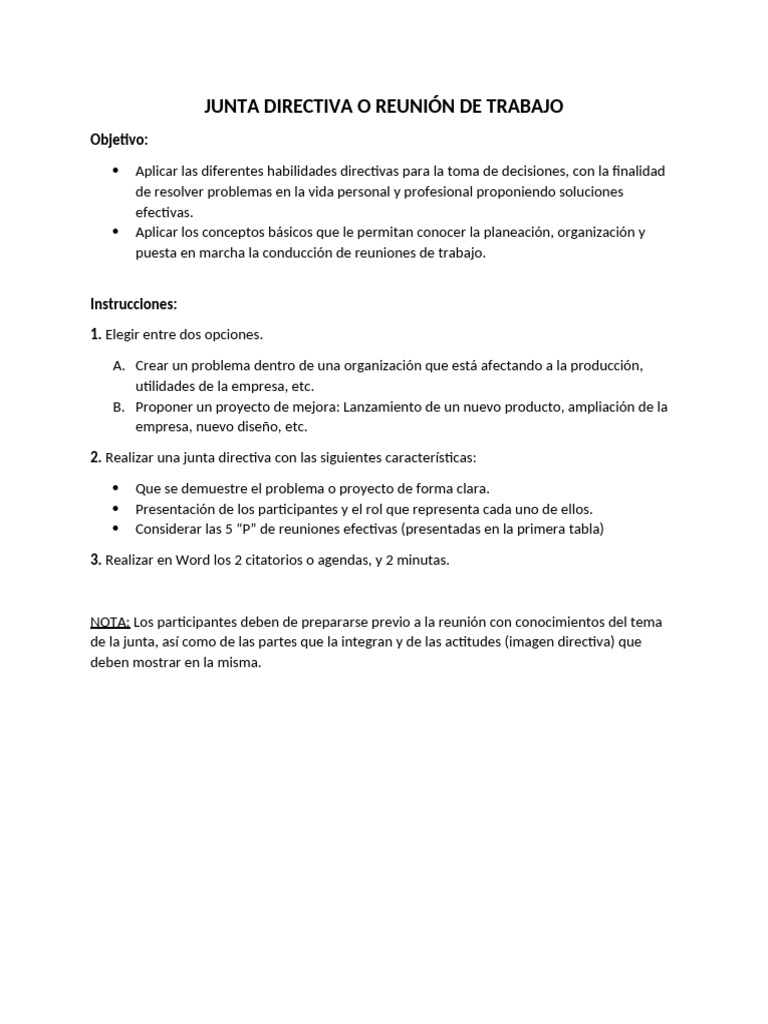 Junta Directiva 3 | PDF | Toma de decisiones