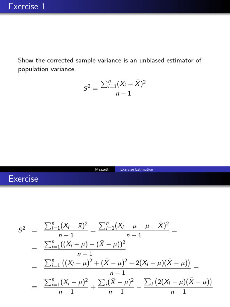 Lecture 3 Extra | PDF | Bias Of An Estimator | Mathematical Analysis