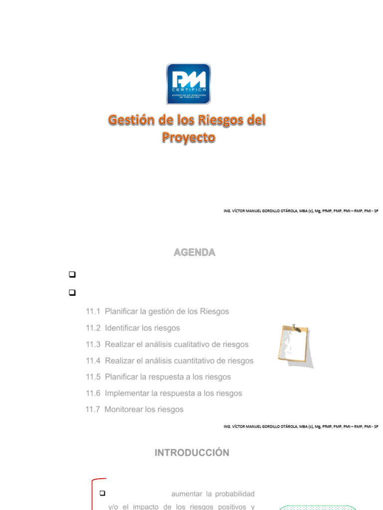 Gestión de Los Riesgos | PDF | Riesgo | Incertidumbre