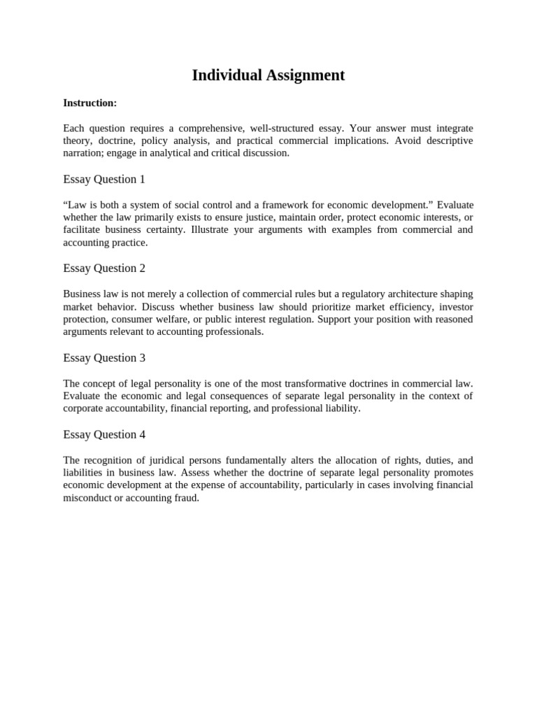 Individual Assignment | PDF