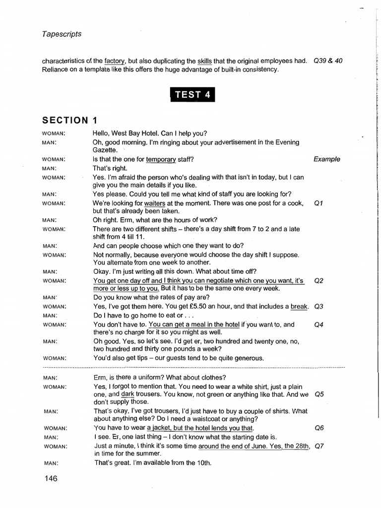 Test 8D - Transcript | PDF