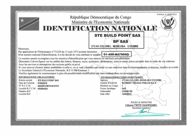 Identification Nationale | PDF
