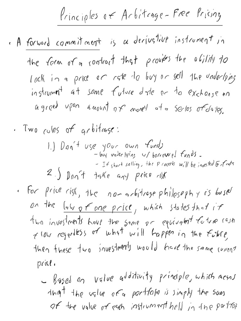 1.1 Pricing and Valuation of Forward Commitments | PDF | Futures ...