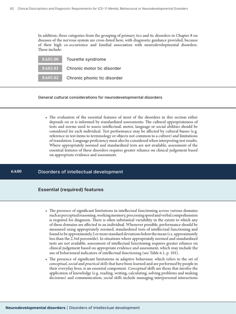 Icd 11 Clinical Description 110 129 | PDF | Mental Disorder ...