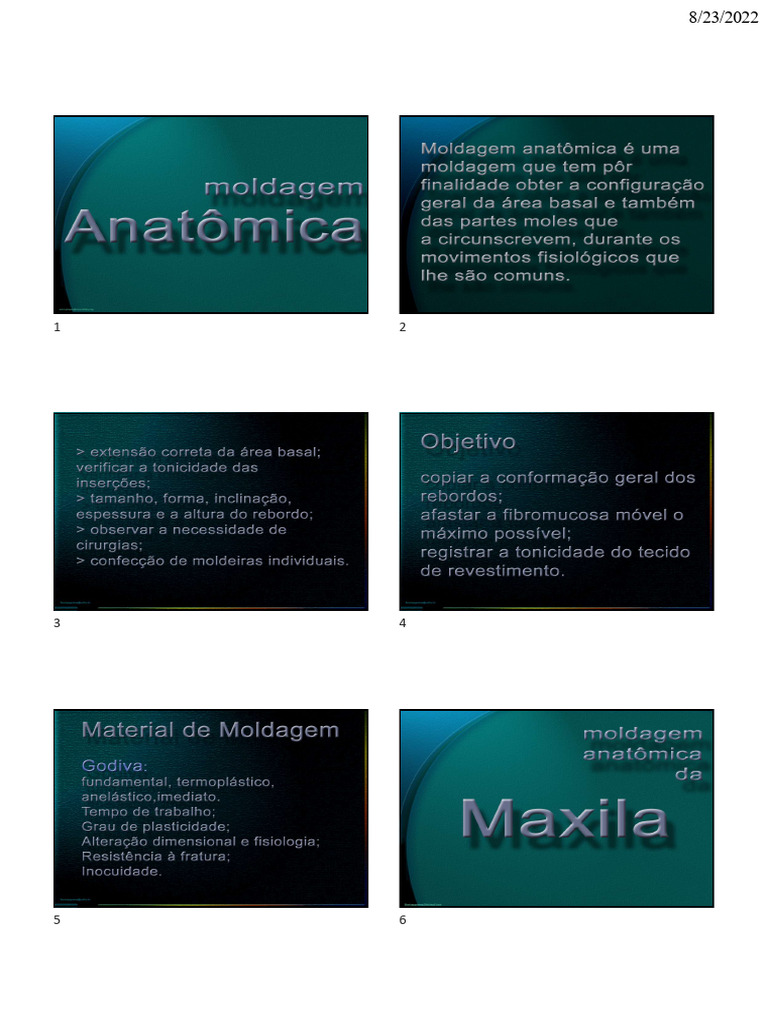 Moldagem Anatomica | PDF