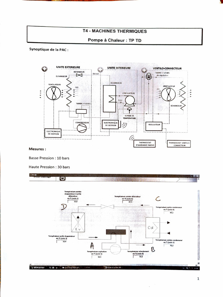 Machines Thermiques TP PAC 25 26 Elts Correction | PDF | Ingénierie ...