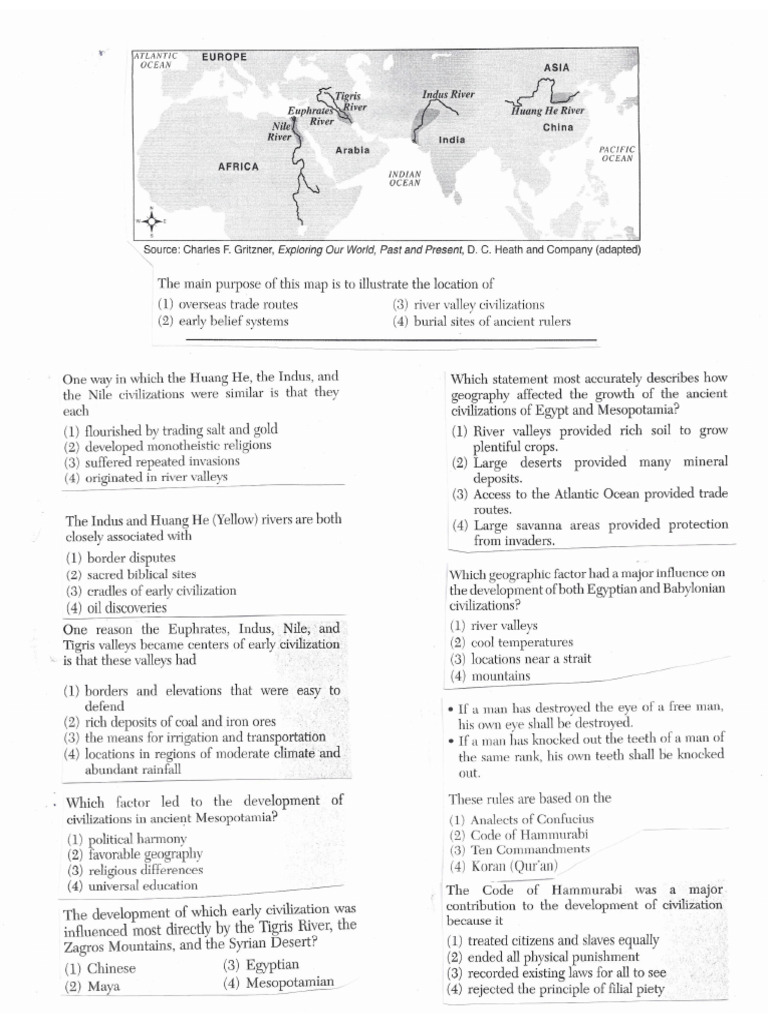 GlobalMultipleChoiceUnit03209thGrade-1 | PDF